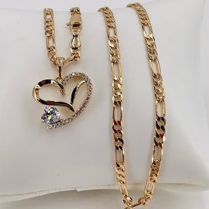 Crystal Heart of the Month and Italian Gold Plated